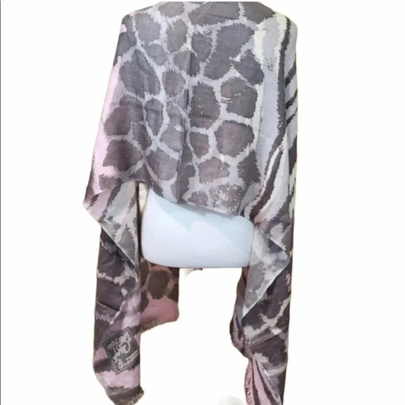 Regis pink/brown Fight like Girl Cancer scarf - Picture 4 of 5